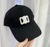 Gorra de béisbol de diseñador Sombrero para hombre y mujer Sombrero para el sol bordado Diseño informal de moda Sombrero negro Lavado con bordado de 9 colores Protección solar