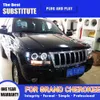 Auto Styling Streamer Blinker Anzeige Für Jeep Grand Cherokee LED Scheinwerfer Montage 99-04 Tagfahrlicht Vorne lampe