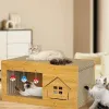 Scratchers Cat Scratcher Box Scratch Pad Cardboard Heavy Duty Cat Loung Box Spacious Kitten Scratching Lounge Bed Sturdy Cat House