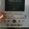 Jóias 2021 moda personalização personalizada código spotify acrílico placa de música álbum capa estilo foto pessoal placa spotify vidro