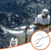 Рыболовные крючки, 10 шт., 7731, рыболовные крючки для большой игры на тунца, большие крючки из нержавеющей стали, гигантские крючки в форме акулы, очень прочные острые рыболовные крючки