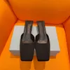 Высококачественные шелковые квадратные носки мулы тапочки с сандаловыми каблуками на низких каблуках