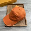 Czapki kulkowe Orange Baseball Cap Unisex Dorosły Casual Fashion Fashion Outdoor Damskie plaż