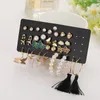 Halsband örhängen Set Fashion Creative Combination Notes Pearl Aircraft Butterfly Ear Stud Women and Jewelry Party Banket Par Gift