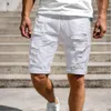 2024 Nuovi pantaloncini strappati da uomo e jeans di marca di abbigliamento Bermuda pantaloncini estivi in cotone pantaloncini di jeans traspiranti da uomo 240227
