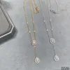 necklaces messikas jewlery designer necklace for woman Messikas Cold Wind Full Diamond Necklace for Women Light Luxury Rock Sugar Water Drops Small and Popular Netw