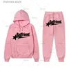 Männer Hosen Hip Hop High Street Brief Gedruckt Hoodie 2 Stück Sets Damen Outfits Goth Harajuku Casual Hoodie Lose große Größe Sport Hoodie T240227