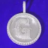 Gioielli di ghiaccio personalizzati Out Gioielli Solid Sier Bling Moissanite Hip Hop Pendant per collana