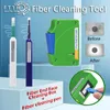 Equipamento de fibra óptica ftth caneta de limpeza óptica ferramenta 2.5mm lc 1.25mm sc fc st conector mais limpo AUA-550 final face box