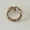 Luxury diamond ring designed for women Men's and women's open love ring Wedding Gold ring Popular fashion classic High quality no box