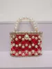 Evening Bags Hollow Out Pearl Water Diamond Full Sky Star Bird Cage Bag Dinner Internet Red and Fashionable Handheld Chain Crossbody Women s Premium 240227