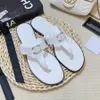 مصمم Flip Flops Channellies Womens Flats Slippers Summer Beach Sandals Mode Mode Mome Home Slide Nasual Shoes