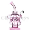 Reciclador Plataformas petrolíferas Bongs de vidrio Hookah Tornado Bong Tubos de vidrio Perc en línea Heady Dab Rig Ciclón Tubería de agua con 4 mm de espesor Banger de cuarzo