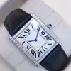 Montre classique pour femmes, série W1018355, cadran blanc, bracelet en cuir, VK, chronographe à Quartz, travail pour femmes, 269t