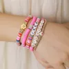 5 pezzi Bracciale ispirato all'album Taylor per donne Ragazze Amante Fearless Reputation 1989 Lettera Braccialetti con corde bohémien Set Amicizia Swiftie Fascino Gioielli Regali