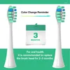 För Philips Ersättningsborstehuvuden HX3/HX6/HX8/HX9 Sonic Electric Toothbrush Soft Dupont Vakuum Praktiska munstycken