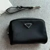 Nylon Designer Mini Make-up Tasche für Frauen Schwarz Luxus Handtasche Herren Kosmetiktasche Mode Kulturbeutel Reißverschluss Waschbeutel Kulturbeutel