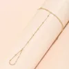 Bracelets de charme Creative minuscule chaîne Bracelet bagues pour femmes or couleur lien chaînes reliant main harnais bijoux cadeau 2024227