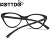 Brilmontuur Kottdo Vintage Cat Eye Brilmontuur Dames Brillen Optisch Plastic Heldere Bril Heren Bijziendheid Bril voor Unisex Brillen