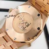 Coleção de relógios de pulso populares Relógio de pulso AP Watch Royal Oak Series Watch Womens Watch 33mm de diâmetro Quartz Movement Precision Steel Platinum Rose Gold Leisure Fem
