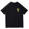 New VLONE Men's/Women's Knitted Sweatshirt Drawn Cotton Couple Casual T-shirt Fashion Trend High Street Loose 100% Pure Cotton Printed Top