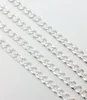 Colar de prata esterlina 925 fino 4mm 28 polegadas clássico Figaro Curb Chain LinkPure Fine 925 Silver Trendy Shake Chain Colar Novo St2683927