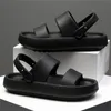 Slippers Summer Women Beach Fashion Solid Color Sandals Outdoor Indoor غير مصممة للسيدات Slides Slides Platform