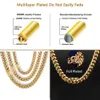 Hip Hop Jewelry 8mm/10mm/12mm/14mm Mens Cainlaces chain Cool Cuban Link Chain Hight for Men Boys and Girls 240226