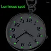 Pocket Watches Large Dial Quartz ELDERLY WACK UTAN TECKLIGT NUMBLACE LUMINOUS FÖR BARNS KEY RING