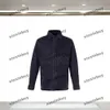 Xinxinbuy 2024 Mannen Designer Jas Emboss Brief Pocket 1854 Denim Jassen Lange Mouw Vrouwen Zwart Blauw M-XL