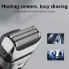 Shavers USB Electric Electric Golarka do golenia ze stali nierdzewnej maszyna do golenia Mężczyźni 3D Triple pływające łopatki golar