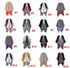 Femmes écharpe Cardigan 130150 cm pied-de-poule Poncho Cape printemps automne couverture chaude manteau Pashmina châle écharpe vêtements d'extérieur manteau LJJA33199751754