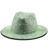 Luxo diamante balde chapéu mulher homem strass fedora chapéus para mulheres homens chapéu de sol menina festa noite desempenho boné bling pescador bonés