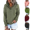 Camisolas femininas outono solto com capuz camisola moda fivela manga longa topo vintage roupas femininas casual bolso cordão pulôver hoodies