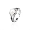 Desginer David yurma jewelry Davids Imitation Pearl Ring with Imitation Diamond New David Ins