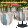 Masa bezi açık masa örtüsü su geçirmez kapak, Fermuar şemsiye deliği ile veranda bahçe üst dekor 60 inç yuvarlak