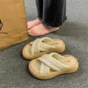 الصنادل الانزلاق مقاومة 35-36 للنساء الصيفي للنساء شببر الأحذية أحذية الأحذية الرياضية المتساقض