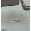 Naszyjniki Mesikas Jewlery Designer Naszyjnik dla kobiety v Gold Messica Podwójnie warstwowa pełna diamentowa bransoletka z trzema średnimi przesuwnymi bransoletami małymi i luksusowymi Żydami