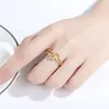 Bague de luxe plaquée or 18 carats, étoile, lune, bijoux de tempérament à la mode pour femmes, Zircon brillant, bague en argent s925, cadeau de personnalité