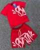 Conjunto de camisetas masculinas Syna World 5A Tee impresso designer camiseta curta y2k camisetas Syna World Camiseta gráfica e shorts hip hop