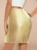 تنانير لامرأة Rayon Zipper Metalic Lundage Skirt Mini High Weist Pency Wholesale Gold Gold Pink XL