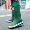 PARZIVAL High Top Men Women Rubber Boots Rain Shoes Couples Waterproof Galoshes Fishing Work Garden Rainboots Rubber Rain Shoes 240226