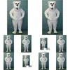 Mascot Halloween Arctic Polar Bear Costumes Cartoon Character Adt Women Men Dress Carnival Unisex Adts Drop Delivery Apparel Dhoza