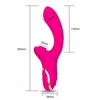 Chic Suction Vibration Tapping Massage Stick Strong Double Head Adult Toy Big Vibrator Sex vibrerar för Women Toys Products 231129