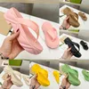 Summer Luxury Womens designer slippers platform shoes Ladies sandals toe clip waterproof Letter Fashion Sandals rubber flip flops Sexy Party shoes Thick heel 5.2cm