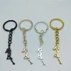 Keychains Trendy Pole Dancer Key Chains Strip Gift för Bachelorette Party Women Keyring Figure Jewellery289a