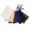 Party Favor White/Black Cotton Canvas Bag na iPad Canvas Worka zamek błyskawiczna bawełniana torba sprzęgła Make Up torebka 28cmx20cm