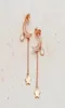 Stud Earrings Fashion Moon Star Tassel Pendant Charming Female Rose Gold Jewelry Exquisite Girl Accessories Gift9708098
