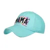 Casquettes de baseball Chapeau de lettre délavé Brodé Baseball Mode Rétro MAMA Trucker Hommes Femmes Tie-dye Casquette de voyage