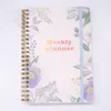 English Notepad Harmonogram codziennych notatników plannerów przenośny szkicownik spiralny notatnik